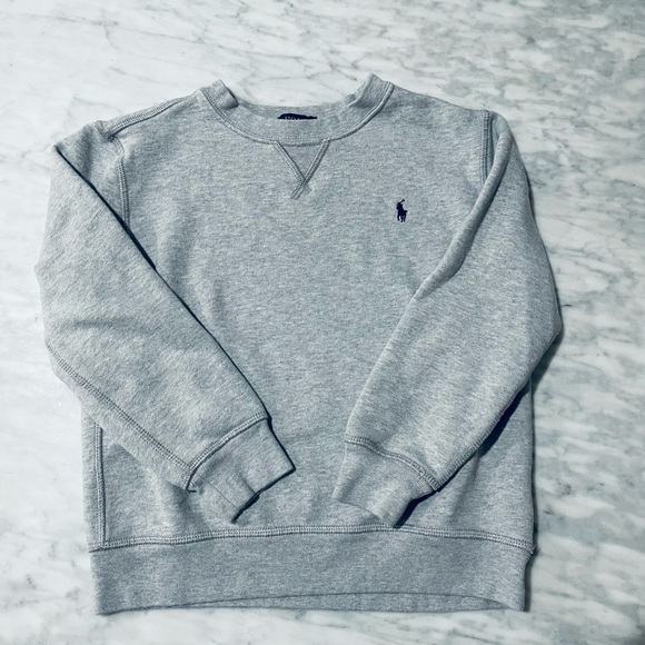 Boys Polo Ralph Lauren gray sweatshirt size 7 - Picture 1 of 2